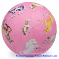 Pink Color 8.5 Inch Rubber Playground Balls